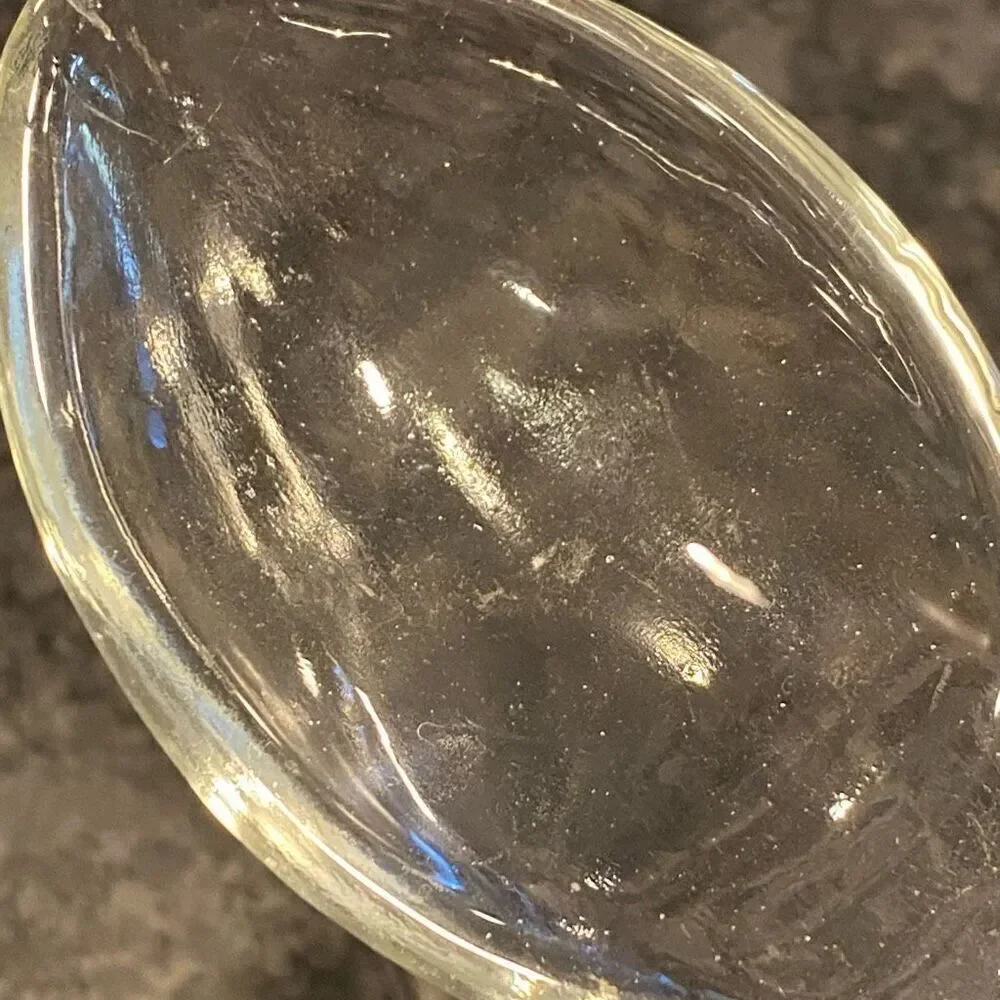 Vintage Crystal Salad Fork & Spoon Wexford By Anchor Hocking